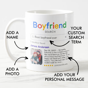 Personalized Fiance Gift For Him Boyfriend Anniversary Gifts , Best Husband  Mug