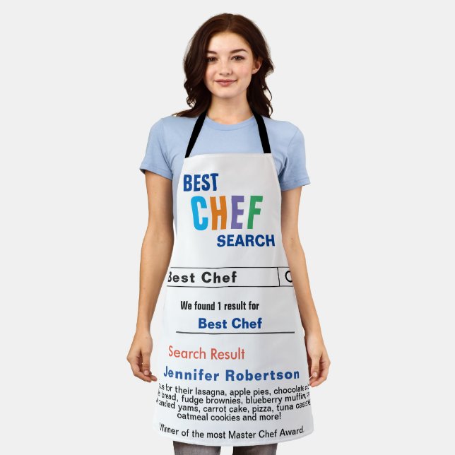 Funny Best Chef All-Over Print Apron (Worn)