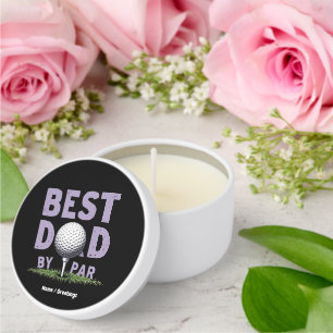 Funny Best Dad By Par Shirt Perfect Father's Day Mini Candle Favors