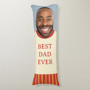 Funny Best Dad Ever Custom Face Photo Body Pillow