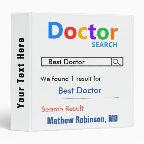 Funny Best Doctor Binder