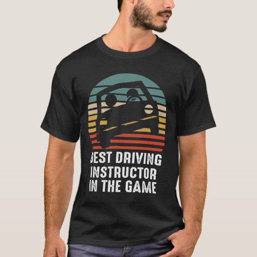 Funny Best Driving Instructor Student Driver Permi T_Shirt
