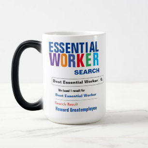 Funny Best Essential Worker Search Color Morph Mug