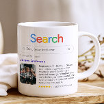 Funny Best Ever Search Result Coffee Mug<br><div class="desc">This highly customizable search engine mug is a clever and unique gift that works for any person and any occasion. The creative design mimics a popular internet search results page, with a customizable search bar where you can input any search term like "Best dog walker ever, " "World's greatest mailman,...</div>