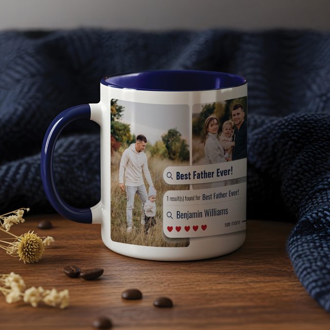 Funny Best Father Ever Photo Search Engine Results Mug (Funny Best Father Ever Photo Search Engine Results Mug)