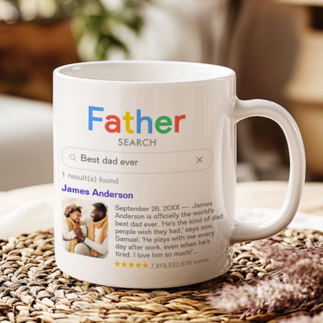 Funny Best Father Ever Search Results With Photo Coffee Mug (Creator Uploaded)