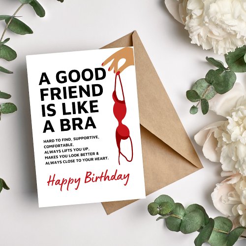 Funny Best Friend Birthday Card for Women