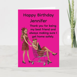 Funny Best Friends Birthday Card