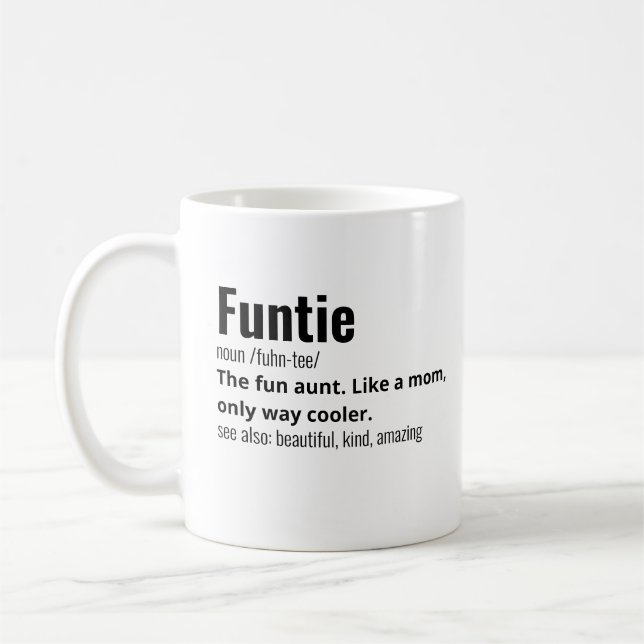 Funny Best Funtie Definition  Coffee Mug (Left)