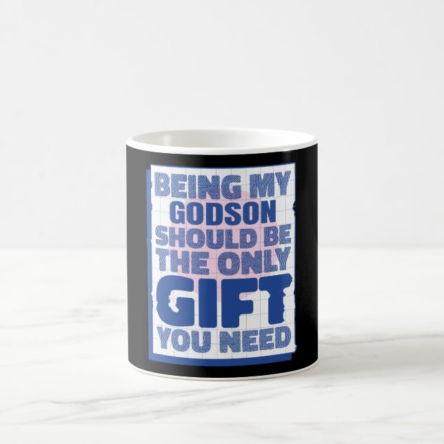 Funny Best Gift for Godson Birthday Christmas Coffee Mug (Center)