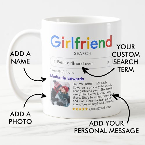 Funny Best Girlfriend Ever Search Result  Photo Coffee Mug