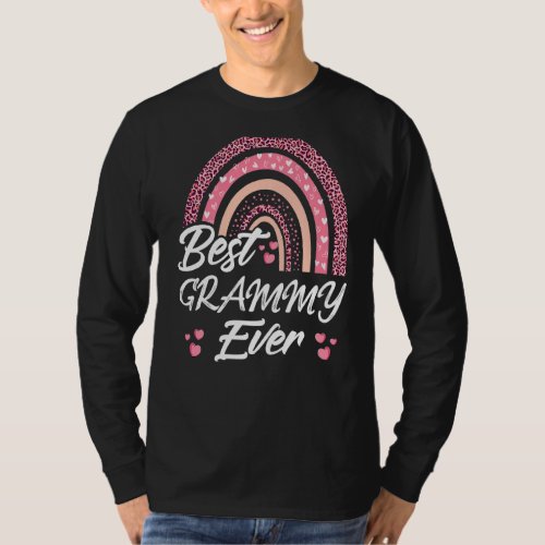 Funny Best Grammy Ever Rainbow Cute Mothers Day Fo T_Shirt