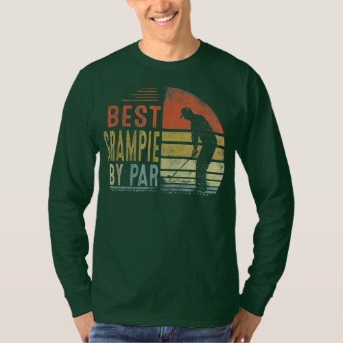 Funny Best Grampie By Par Fathers Day Golf Gift  T_Shirt
