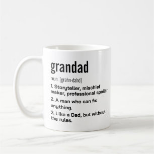 Funny Best Grandad Definition Gift for Grandfather Coffee Mug