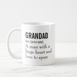 Funny Best Grandad Definition Gift for Grandfather Coffee Mug