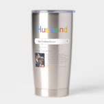 Funny Best Husband Ever Search Results With Photo Insulated Tumbler<br><div class="desc">This funny modern "Husband Search" insulated thermal tumbler is the perfect blend of humor and love, designed to brighten your husband's day. With a playful "Husband Search" logo, it's as if your beloved spouse has topped the charts as the "Best Husband Ever." The single search result showcases his name, a...</div>