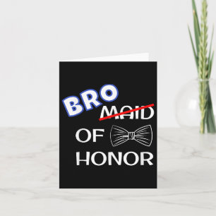 Funny Best Man Wedding Matching Bachelor Party Bro Card