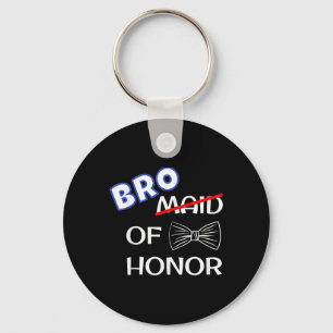 Funny Best Man Wedding Matching Bachelor Party Bro Keychain