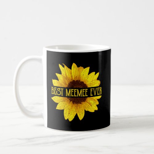 Funny Best Meemee Ever Sunflower Apparel Fun Grand Coffee Mug