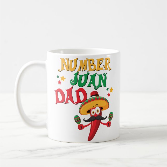 Funny Best Mexican Dad Spanish Fathers Day Mug (Left)