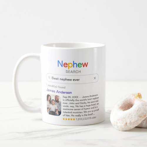 Funny Best Nephew Ever Search Result With Photo Coffee Mug