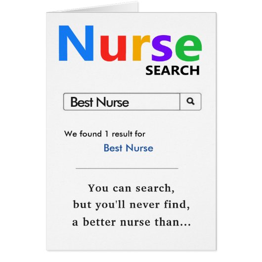 Funny Best Nurse Gift Cards (Front)