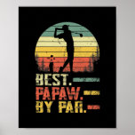 Funny Best Papaw By Par Father's Day Golf Gift Poster<br><div class="desc">Funny Best Papaw By Par Father's Day Golf Gift Grandpa Gift. Perfect gift for your dad,  mom,  papa,  men,  women,  friend and family members on Thanksgiving Day,  Christmas Day,  Mothers Day,  Fathers Day,  4th of July,  1776 Independent day,  Veterans Day,  Halloween Day,  Patrick's Day</div>