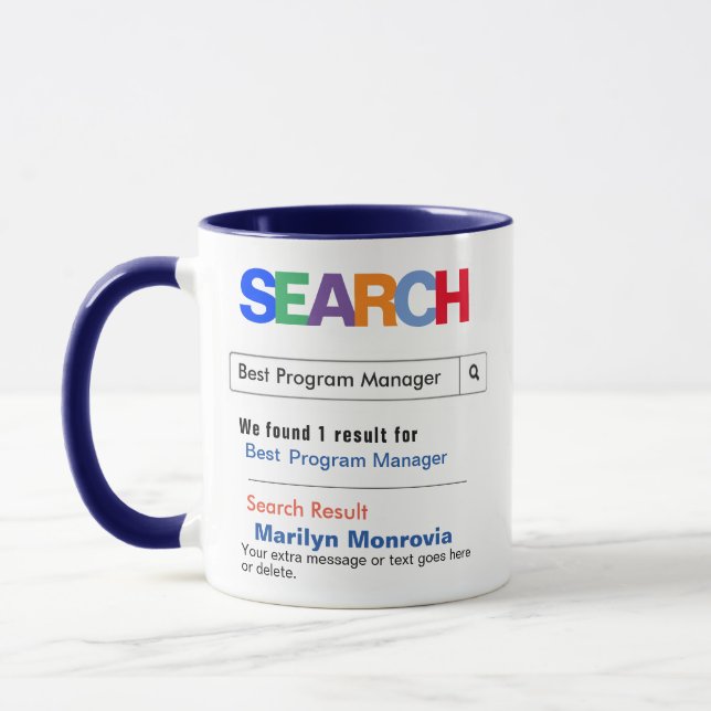 Funny Best Program Manager Mug (Left)