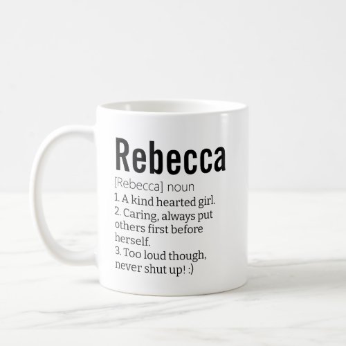 Funny Best Rebecca Definition LPA Dwarfism Coffee Mug