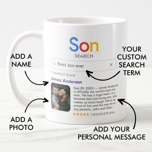 Funny Best Son Ever Search Result With Photo Coffee Mug