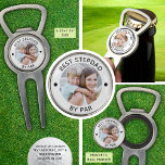 Funny BEST STEPDAD BY PAR Photo Custom Color Divot Tool<br><div class="desc">Create a personalized photo golf Bottle Opener with Magnetic Golf Ball Marker and Divot Tool for the golfer stepfather with the suggested editable funny title BEST STEPDAD BY PAR. Make text and color changes in EDIT. OPTIONS: ASSISTANCE: For help with design modification or personalization, color change, transferring the design to...</div>