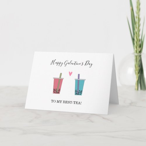 funny bestie Happy galentines Day Friendship Holiday Card