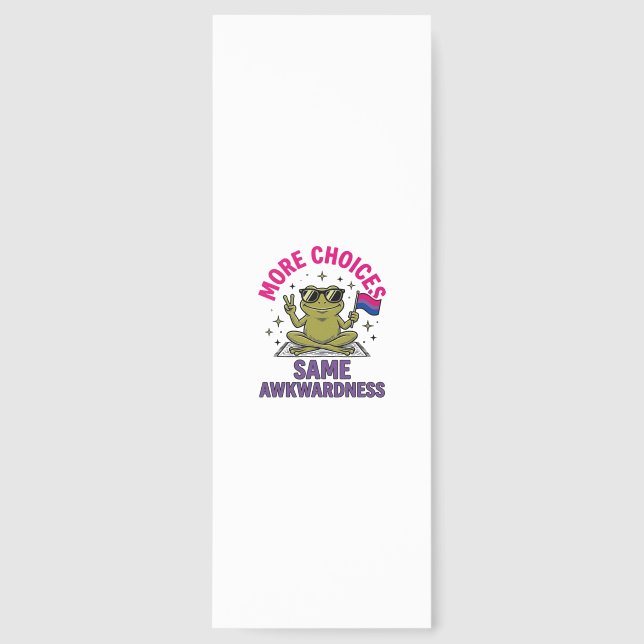 Funny Bi Frog Pride Shirt Design_1 Bookmarks (Front)