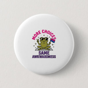 Funny Bi Frog Pride Shirt Design_1 Button