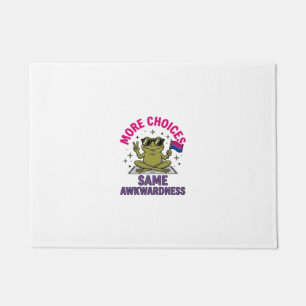 Funny Bi Frog Pride Shirt Design_1 Doormat