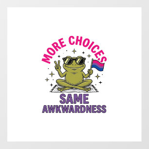 Funny Bi Frog Pride Shirt Design_1 Floor Decals