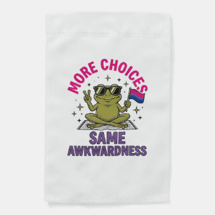 Funny Bi Frog Pride Shirt Design_1 Garden Flag