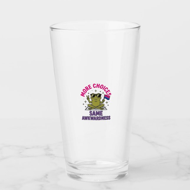 Funny Bi Frog Pride Shirt Design_1 Glass (Front)