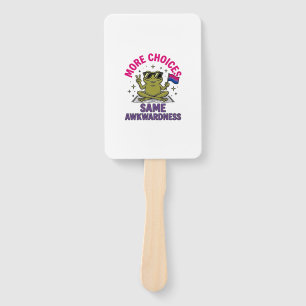 Funny Bi Frog Pride Shirt Design_1 Hand Fan