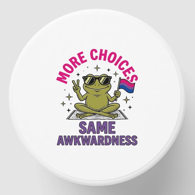 Funny Bi Frog Pride Shirt Design_1 Mini Candle Favors (Front)