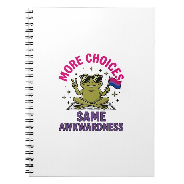 Funny Bi Frog Pride Shirt Design_1 Notebook (Front)
