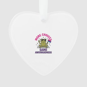 Funny Bi Frog Pride Shirt Design_1 Ornament