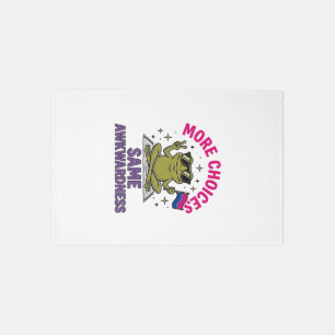 Funny Bi Frog Pride Shirt Design_1 Rug