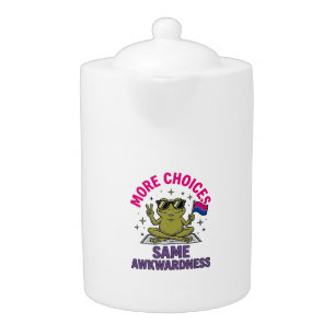 Funny Bi Frog Pride Shirt Design_1 Teapot