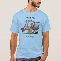 Funny Bi-Plane Pilot Shirt