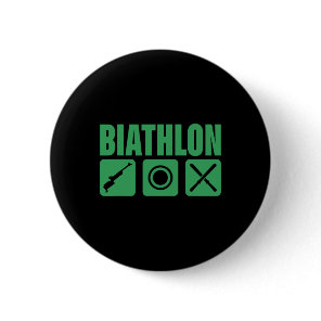 Funny Biathlon Biathlete Target Sports Shooting Sk Button