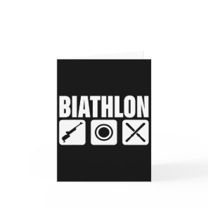 Funny Biathlon Biathlete Target Sports Shooting Sk Card