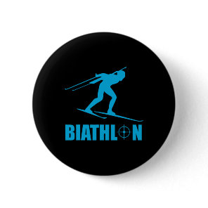 Funny Biathlon Target Sports Biathlete Shooting Sk Button