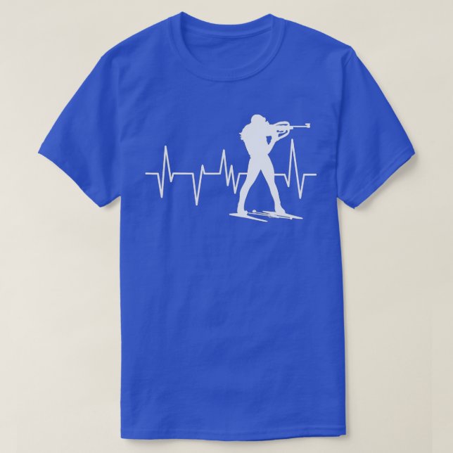 Funny Biathlon Winter Ski Skiing Fun Lovers (5)  T-Shirt (Design Front)
