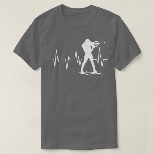 Funny Biathlon Winter Ski Skiing Fun Lovers (5)  T-Shirt (Design Front)